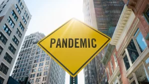 Pandemic-alert-sign-board