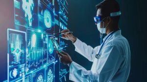 doctor in digital hospital
